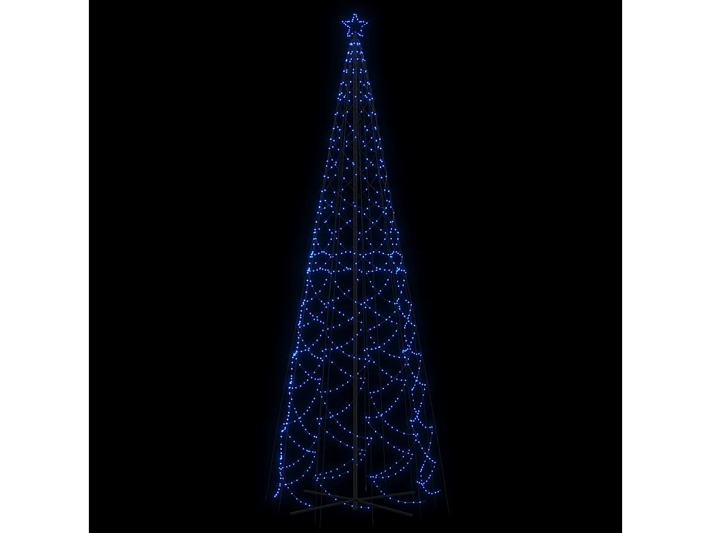 Arbre de Noël cône 1400 LED Bleues 160x500 cm