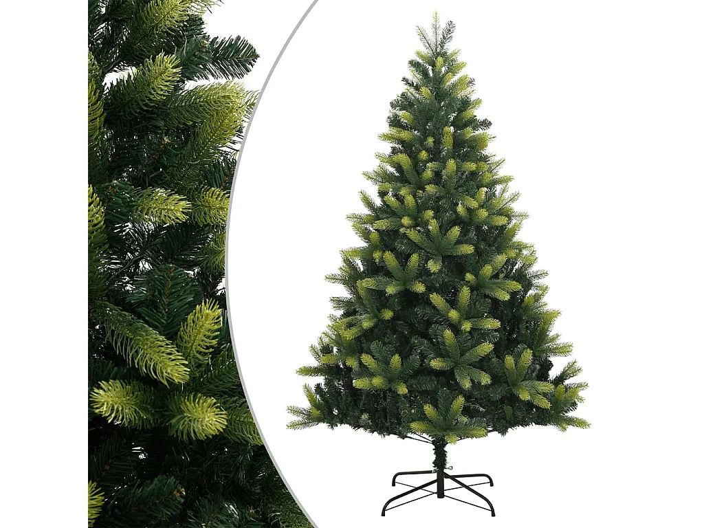 Árvore de Natal artificial articulada com suporte 240 cm