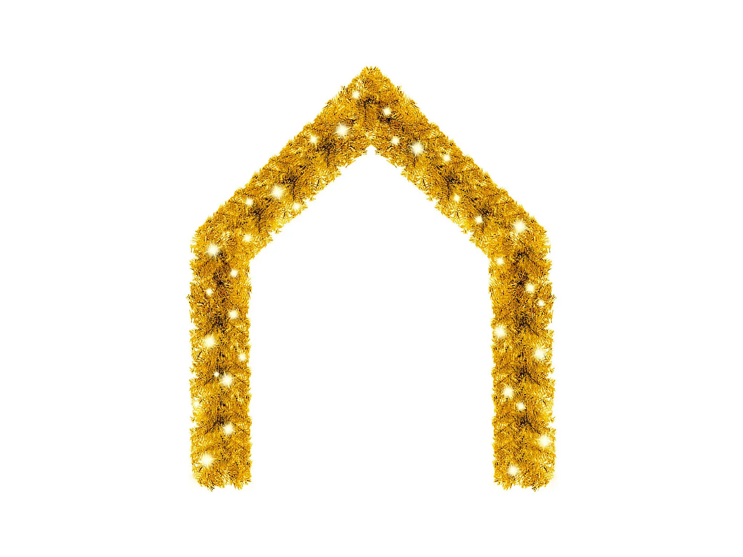 Weihnachtsgirlande mit LED 5 m Golden