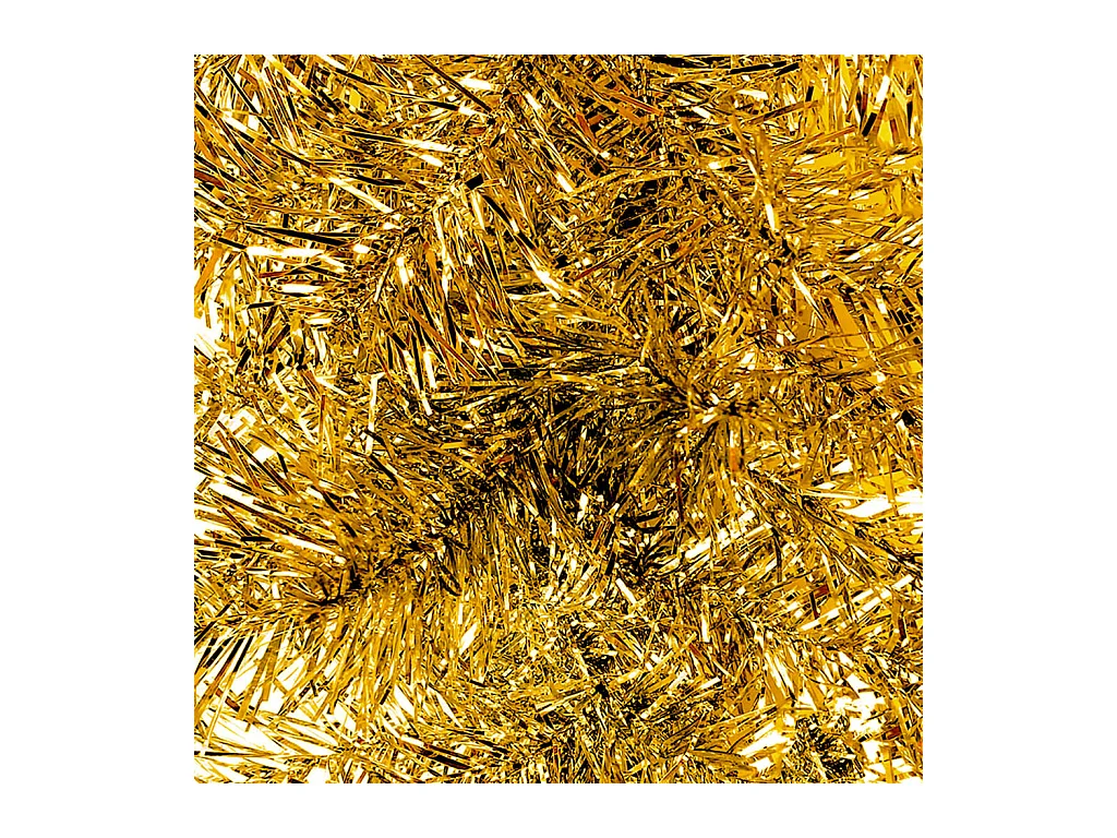 Weihnachtsgirlande mit LED 5 m Golden