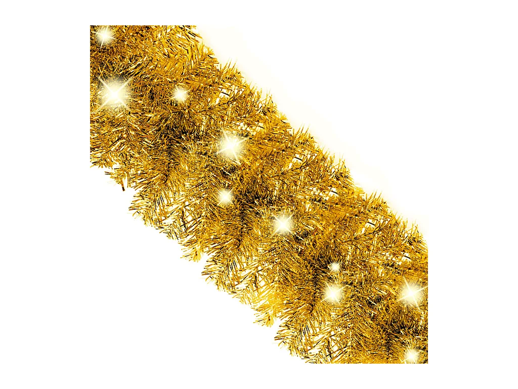 Weihnachtsgirlande mit LED 5 m Golden
