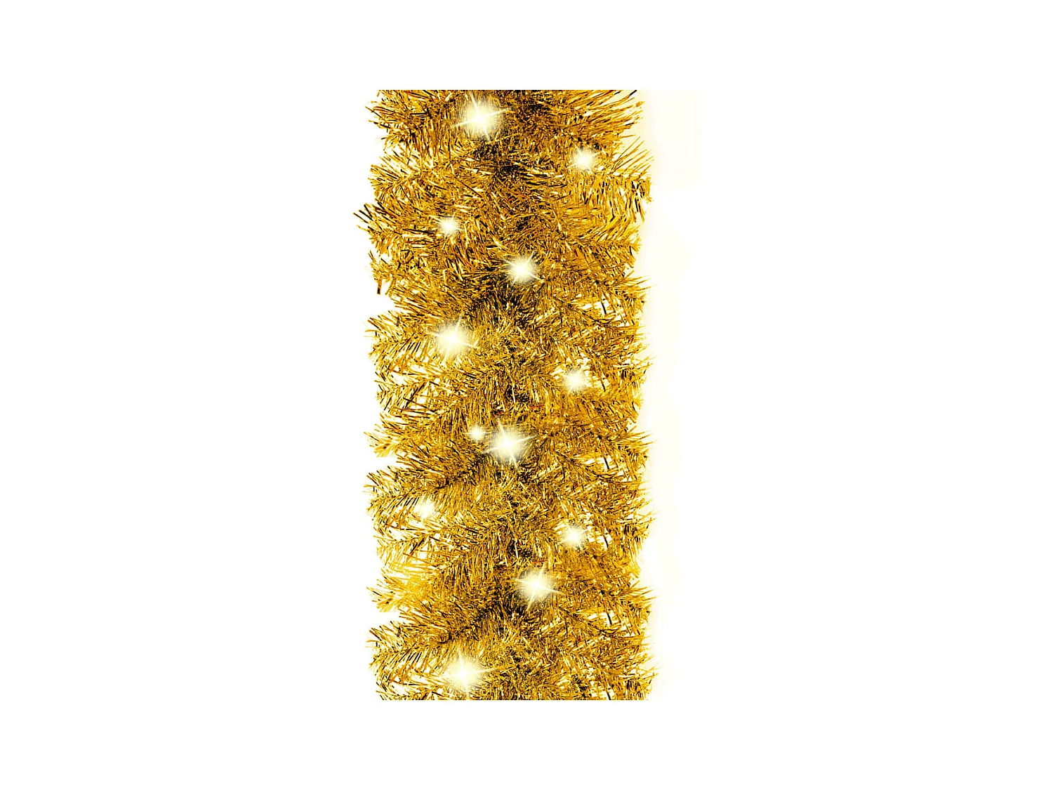 Weihnachtsgirlande mit LED 5 m Golden