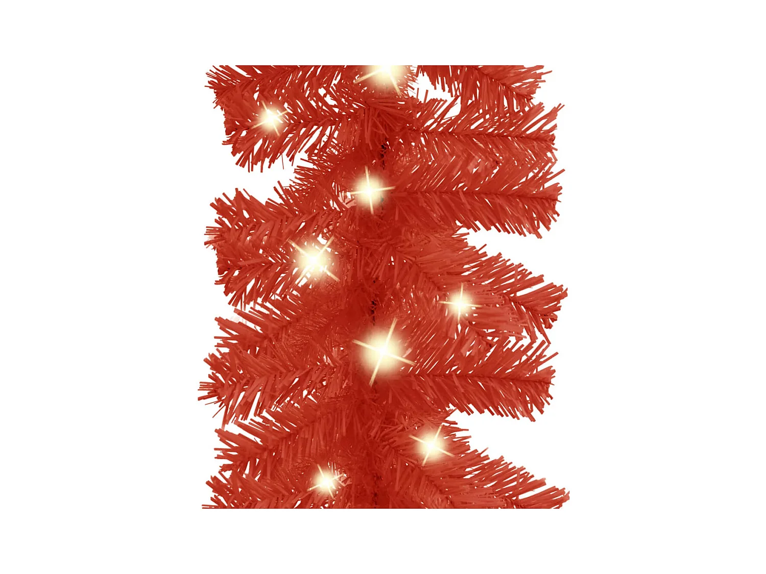 Guirlande de Noël avec lumières LED 5 m Rouge