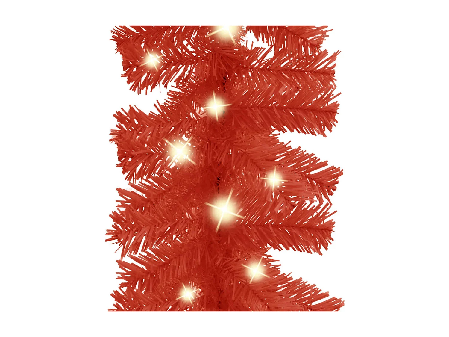 Guirlande de Noël avec lumières LED 5 m Rouge
