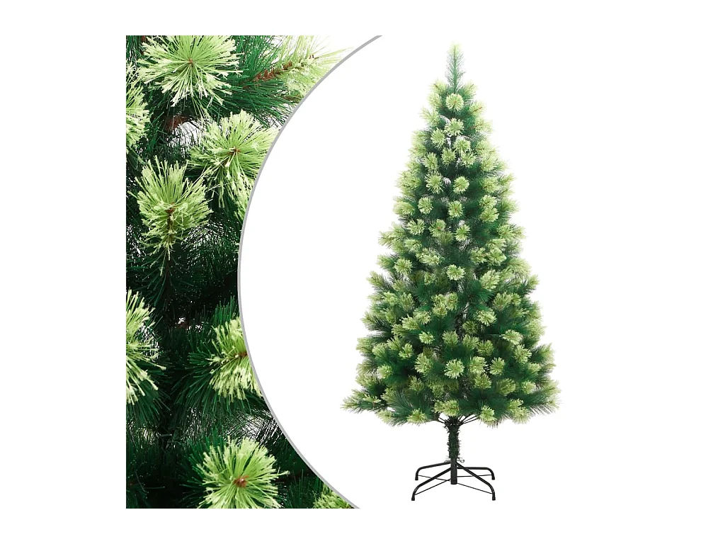 Albero di Natale Artificiale Incernierato con Base 180 cm