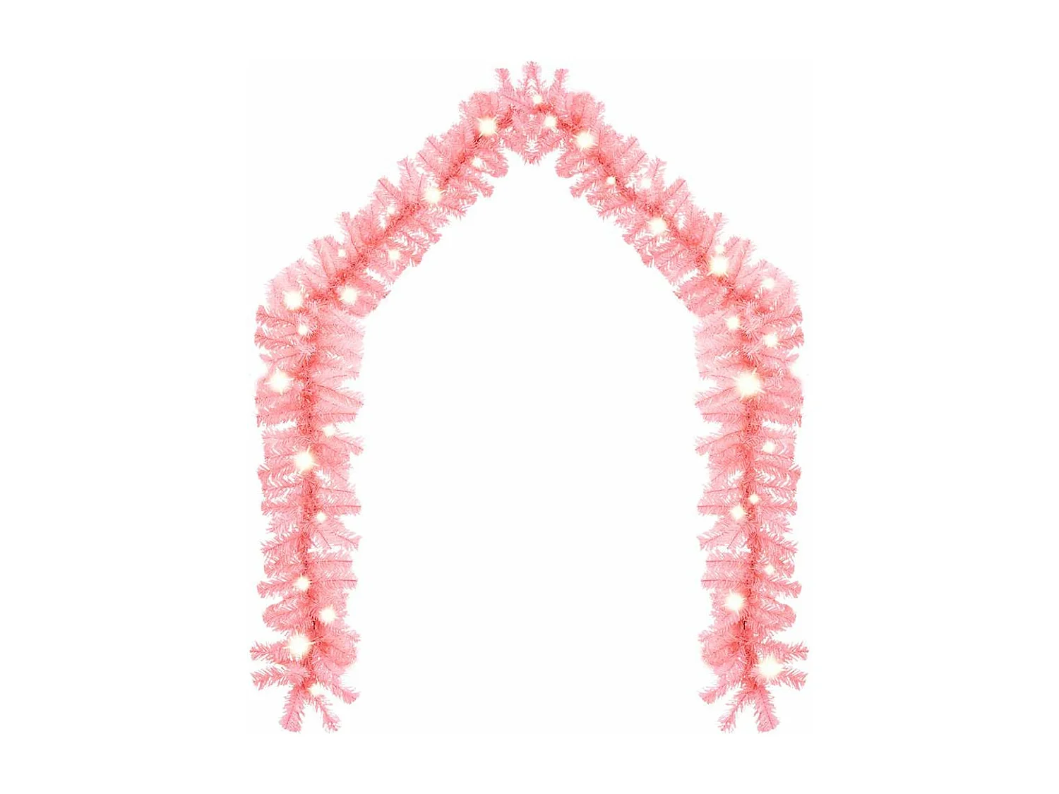 Guirlande de Noël avec lumières LED 20 m Rose