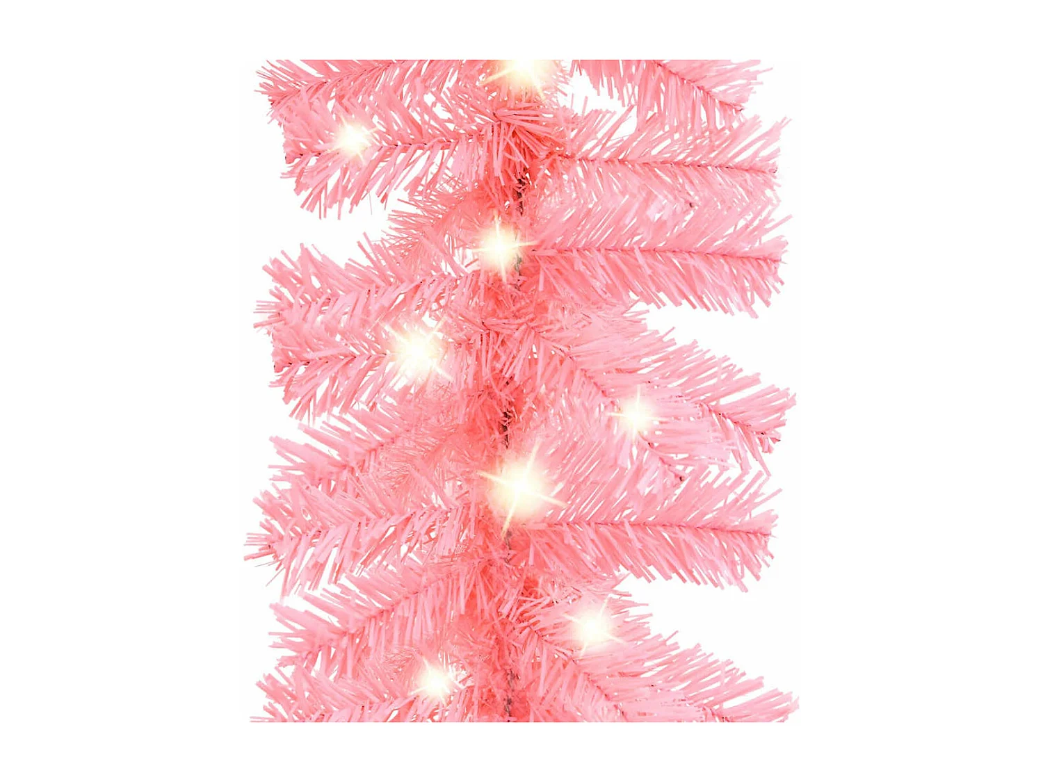 Guirlande de Noël avec lumières LED 20 m Rose