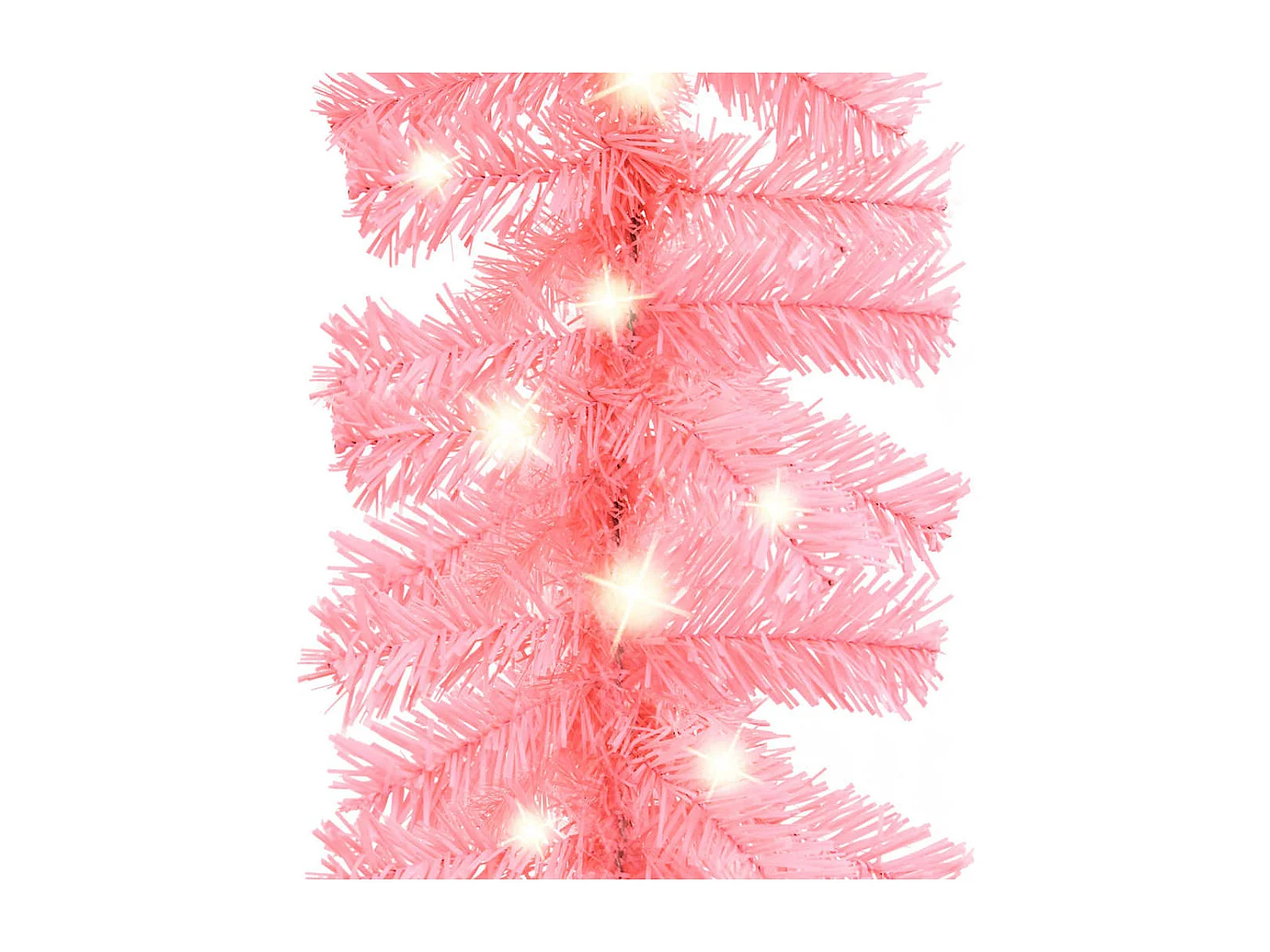 Guirlande de Noël avec lumières LED 20 m Rose