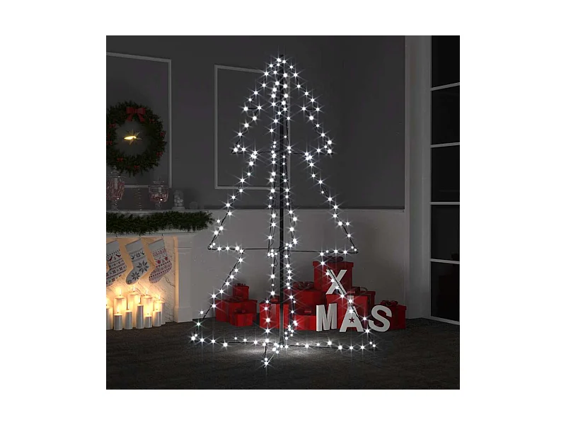 Arbre de Noël cône 200 LED d'intérieur/d'extérieur 98x150 cm
