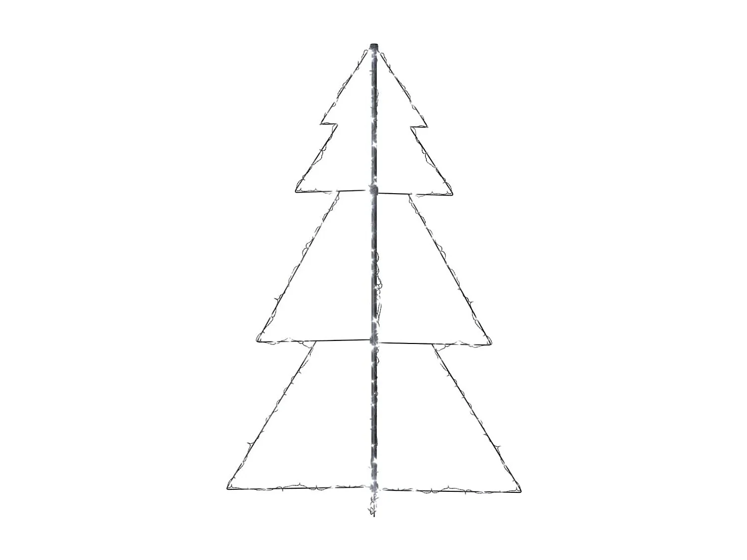 Arbre de Noël cône 200 LED d'intérieur/d'extérieur 98x150 cm