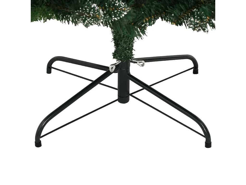 Albero Natale Artificiale Incernierato con Bacche Rosse 180 cm