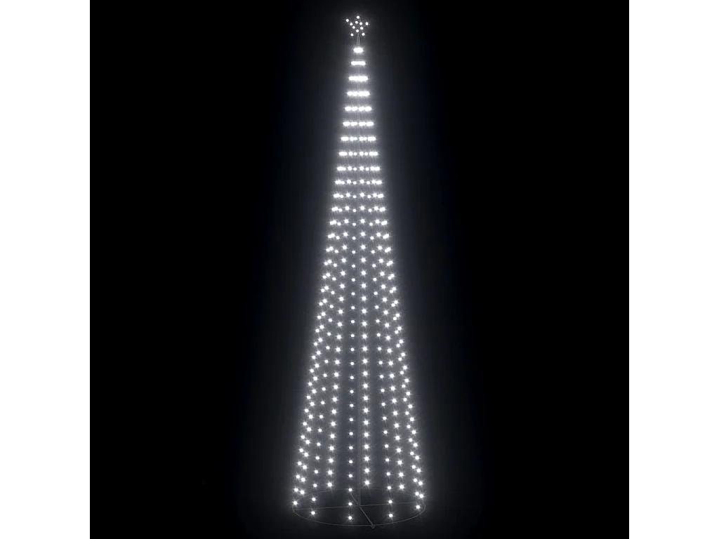 Sapin de Noël cône 752 LED Blanc froid Décoration 160x500 cm