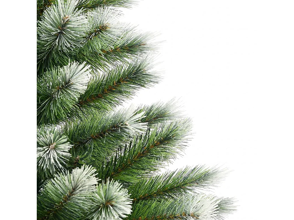 Árbol de Navidad artificial con bisagras y nieve flocada 180 cm