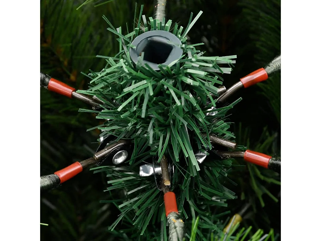 Kunstkerstboom met scharnieren en sneeuw 180 cm