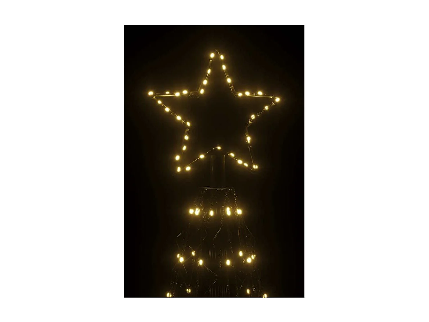 LED-Weihnachtsbaum Kegelform Warmweiß 1400 LEDs 160x500 cm