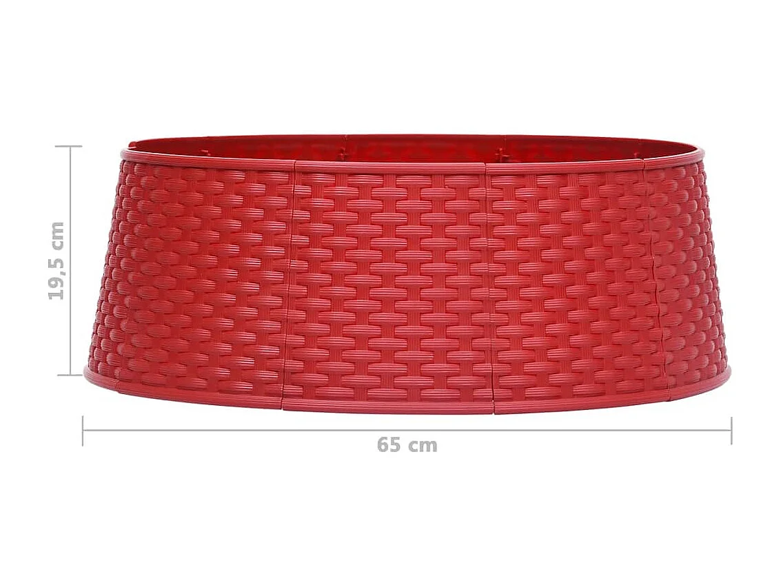 Kerstboomrok Ø65x19,5 cm rood