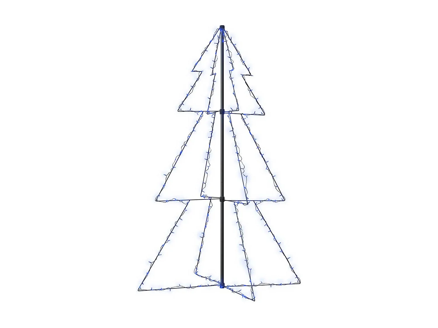 Albero di Natale a Cono 200 LED per Interni Esterni 98x150 cm