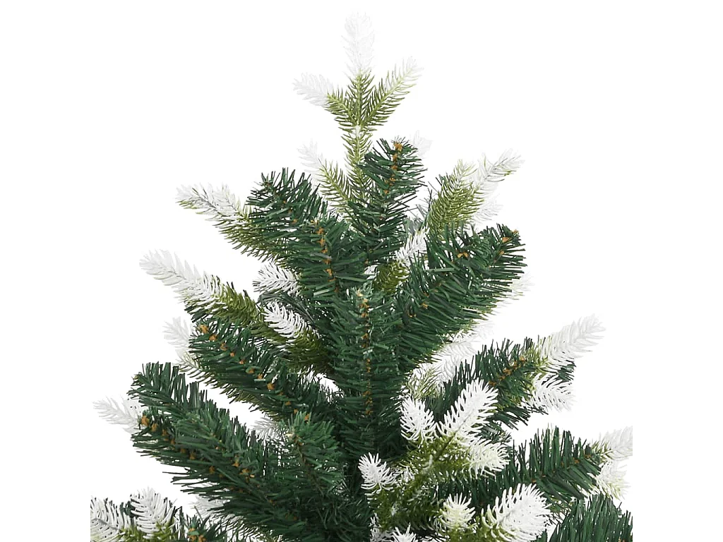 Sapin de Noël artificiel à charnières avec neige floquée 210 cm