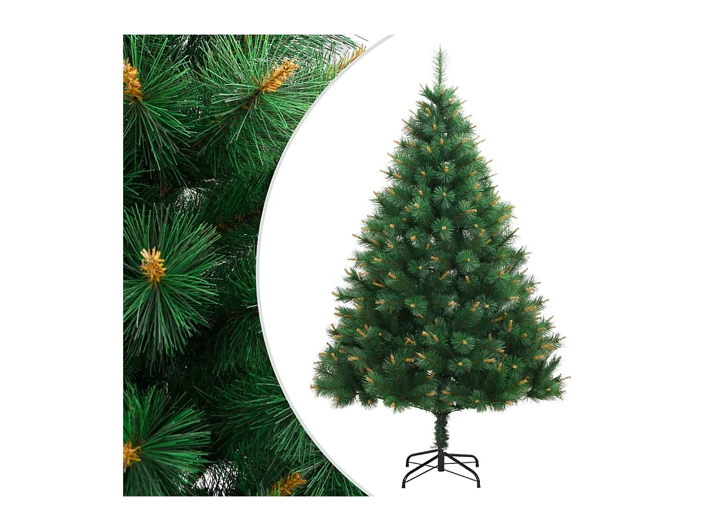 Árbol de Navidad artificial con bisagras y soporte 180 cm