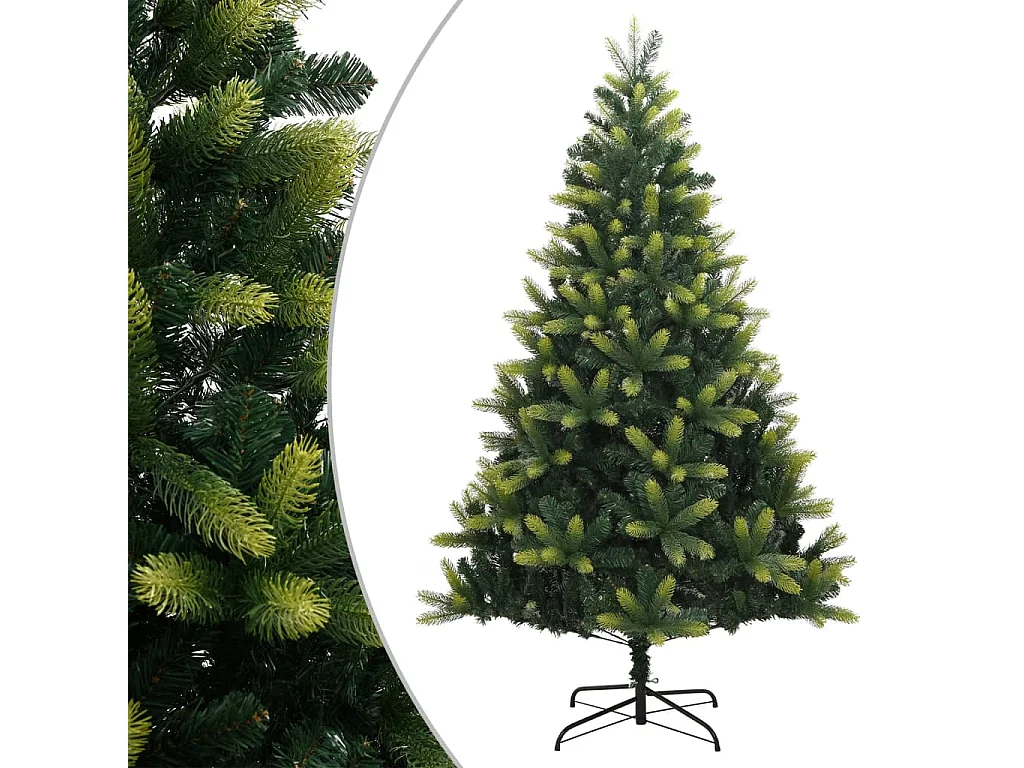 Árbol de Navidad artificial con bisagras y soporte 180 cm
