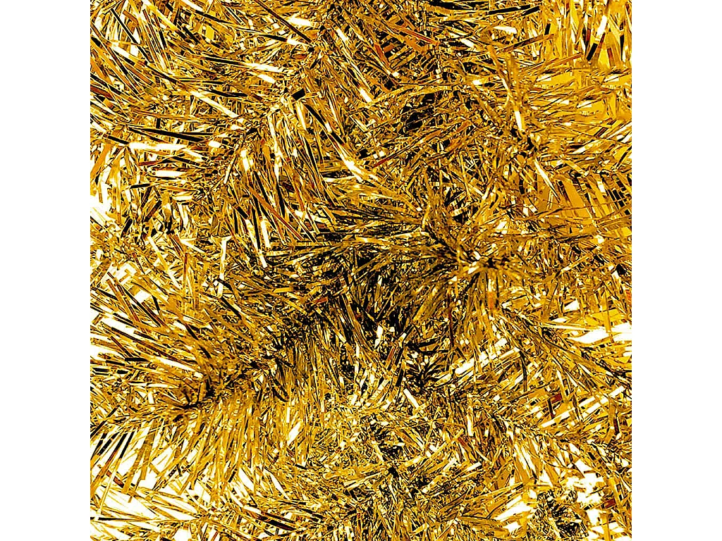 Weihnachtsgirlande mit LED 10 m Golden