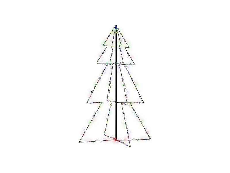 Weihnachtsbaum in Kegelform 200 LEDs Indoor Outdoor 98x150 cm