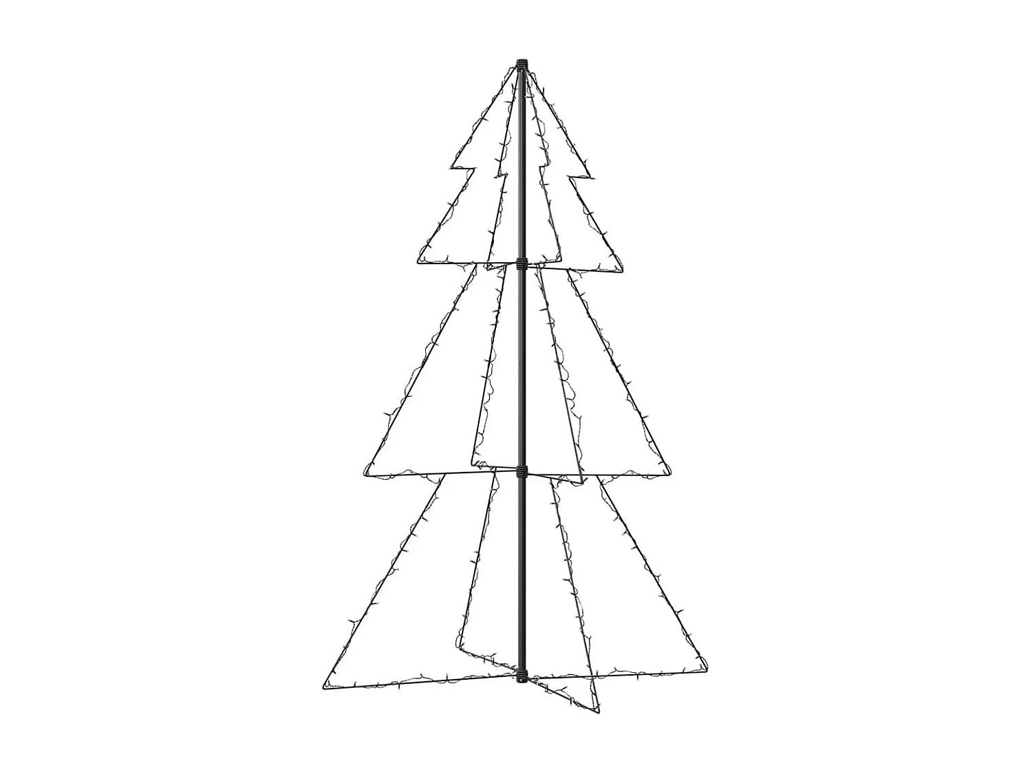 Weihnachtsbaum in Kegelform 200 LEDs Indoor Outdoor 98x150 cm