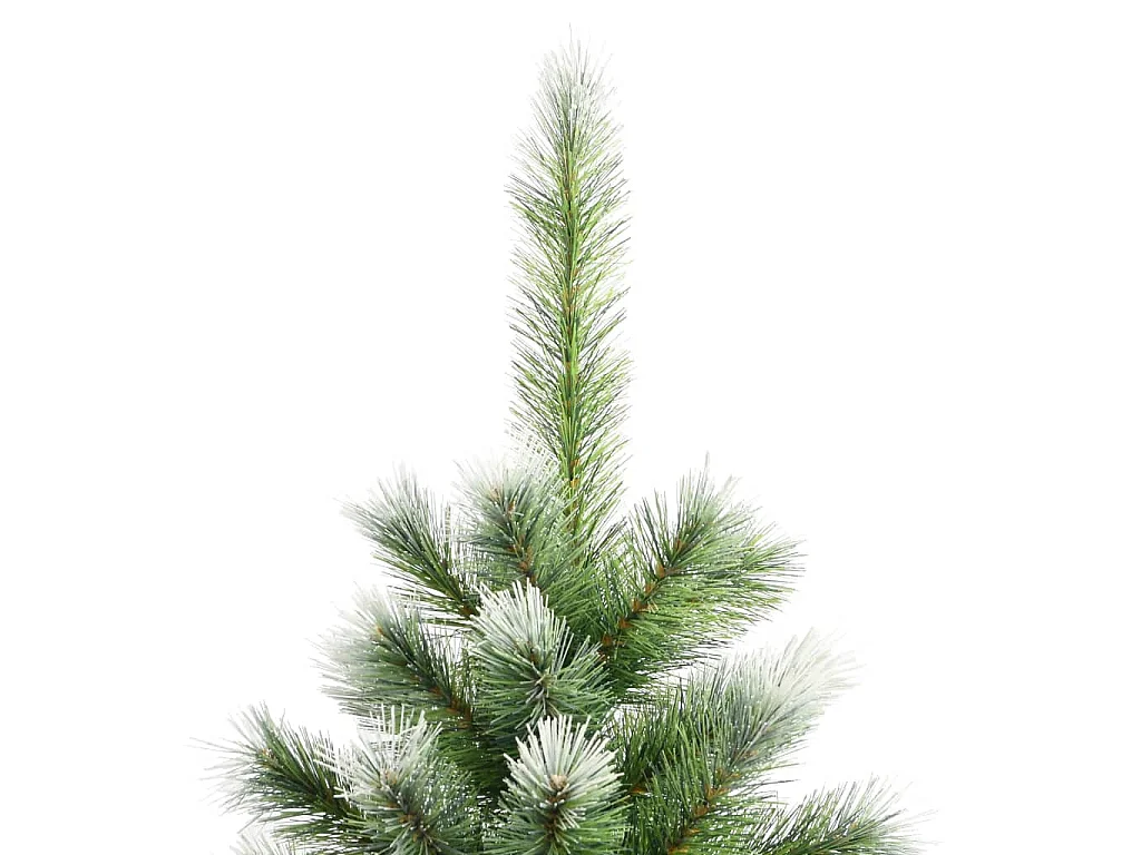 Kunstkerstboom met scharnieren en sneeuw 240 cm