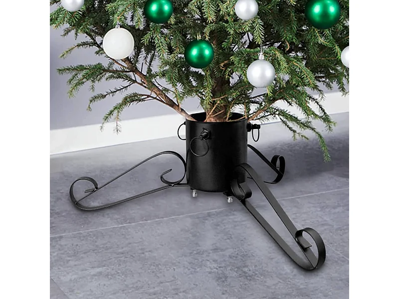Christbaumständer Schwarz 58x58x21 cm