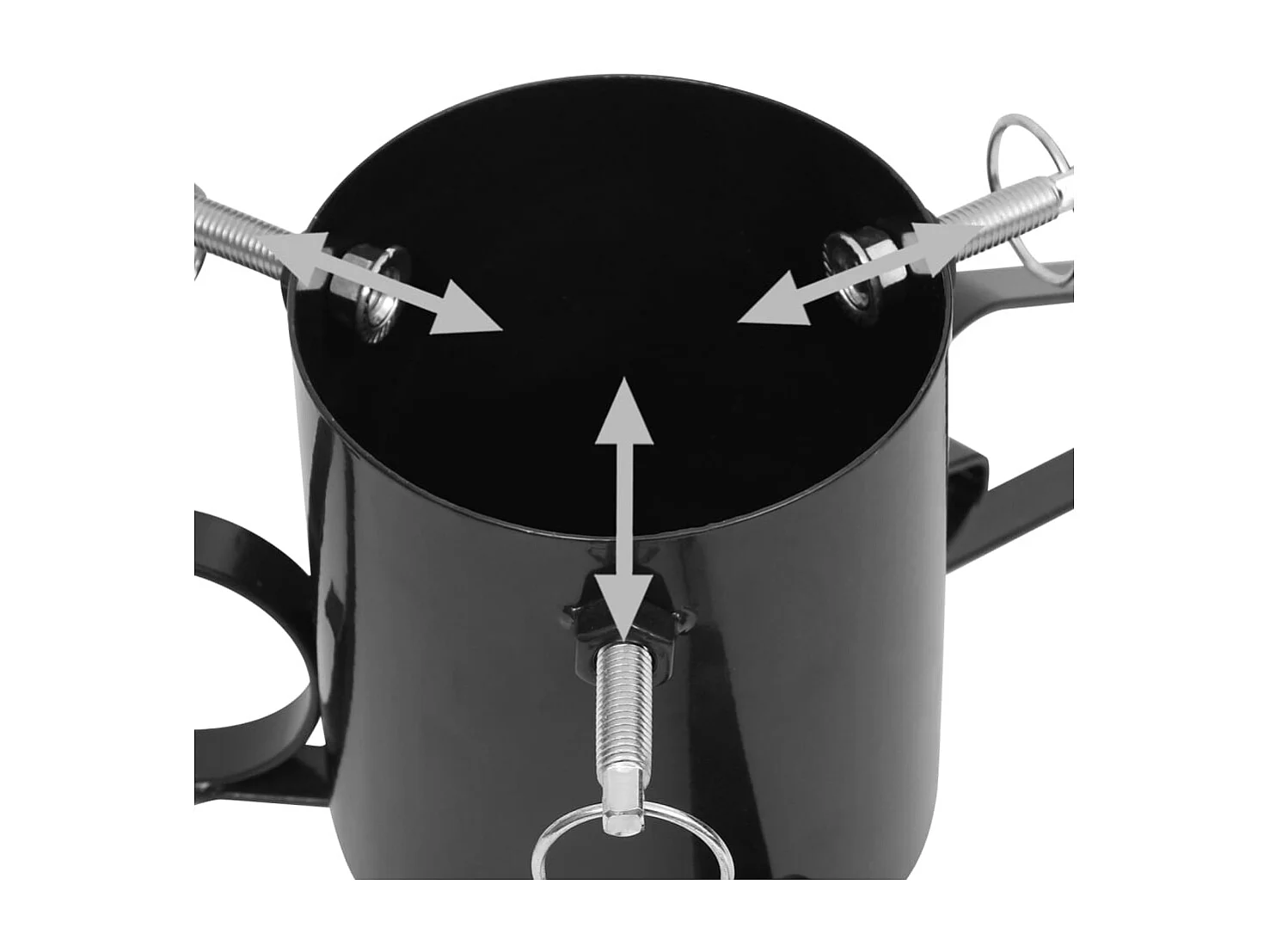 Support de sapin de Noël Noir 58x58x21 cm