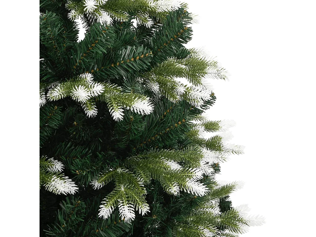 Árbol de Navidad artificial con bisagras y nieve flocada 180 cm