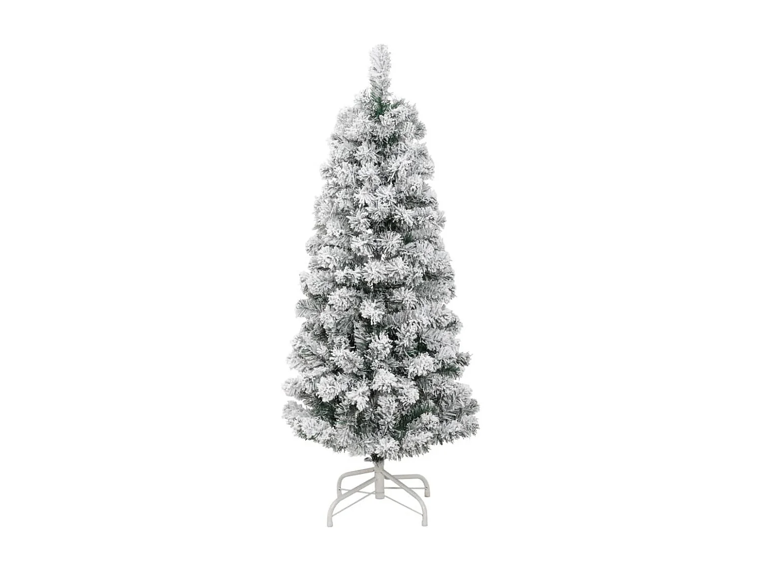 Sapin de Noël artificiel à charnières avec neige floquée 150 cm