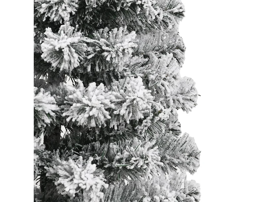Sapin de Noël artificiel à charnières avec neige floquée 150 cm