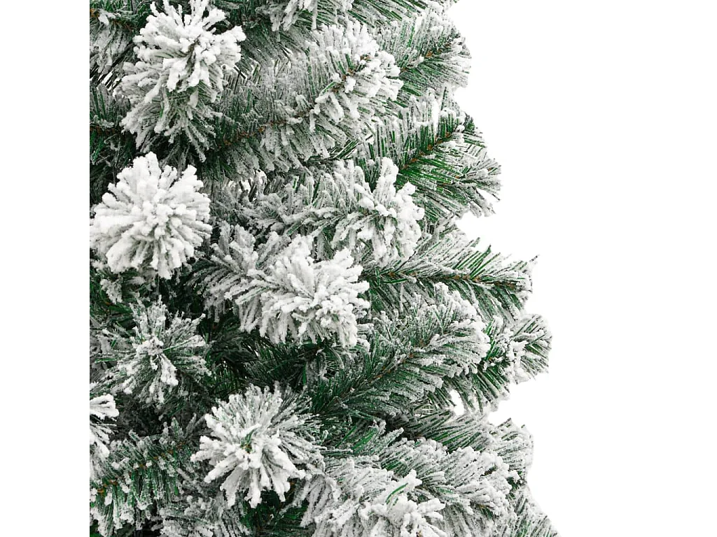 Sapin de Noël artificiel à charnières avec neige floquée 180 cm