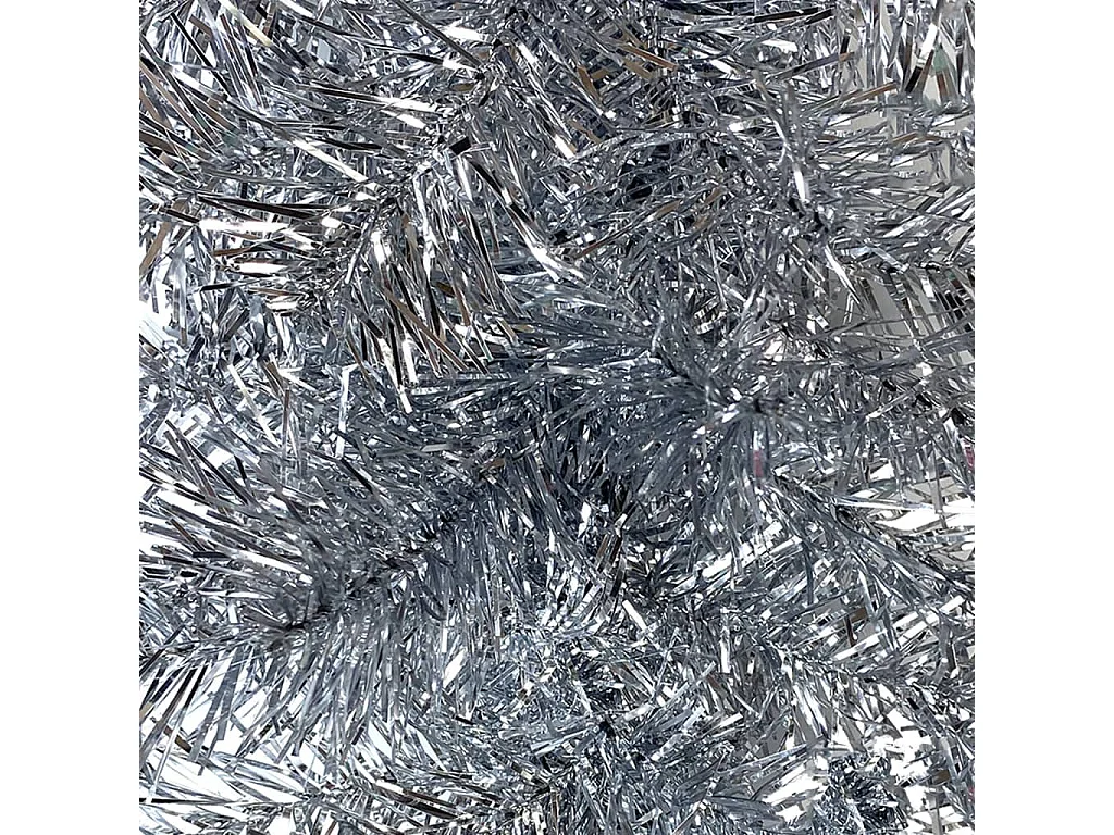 Weihnachtsgirlande mit LED 20 m Silbern