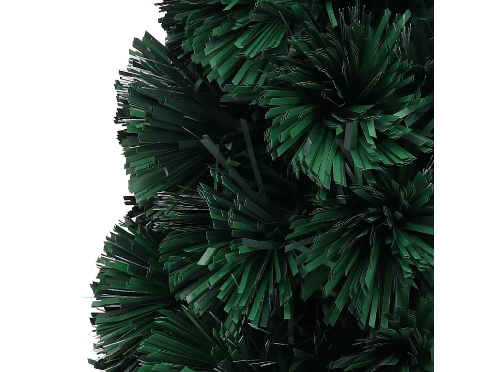 Árvore de Natal artificial fina c/ suporte e LED 64 cm fibra ótica