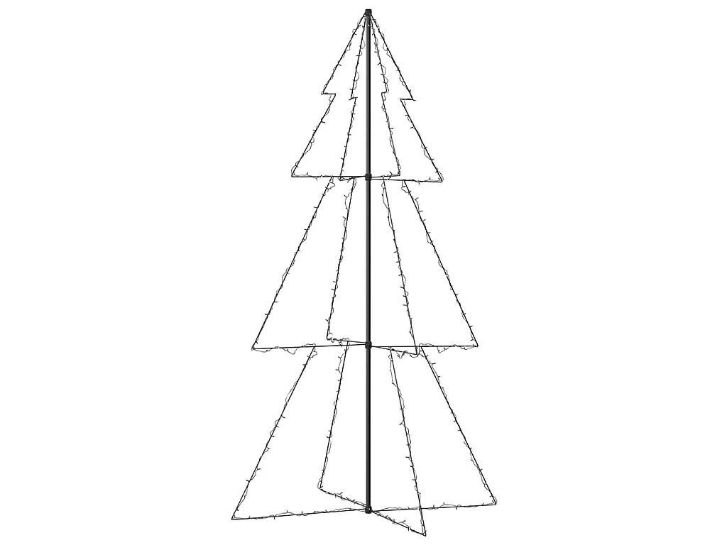 Árvore de Natal em cone 300 LEDs 120x220 cm interior e exterior