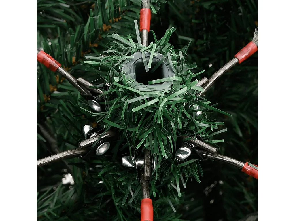 Árvore de Natal artificial articulada c/ flocos de neve 240 cm