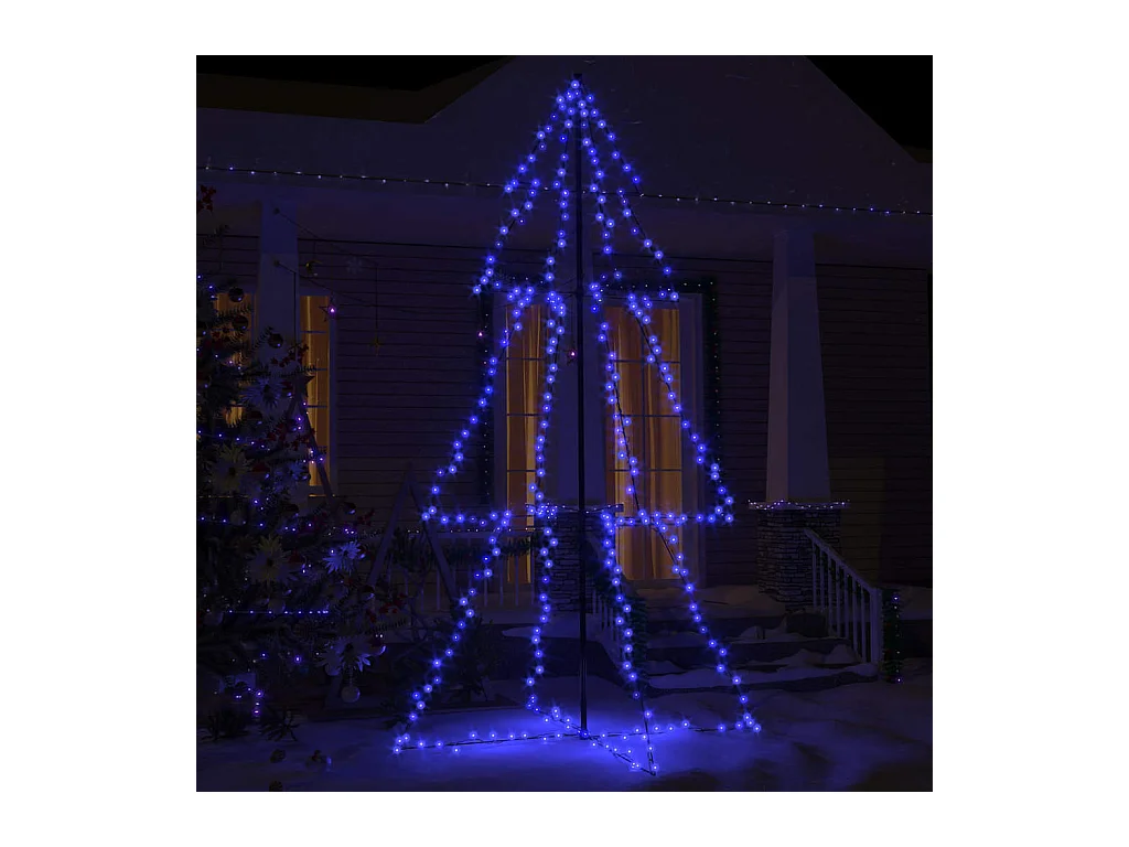 Arbre de Noël cône 300 LED d'intérieur/d'extérieur 120x220 cm