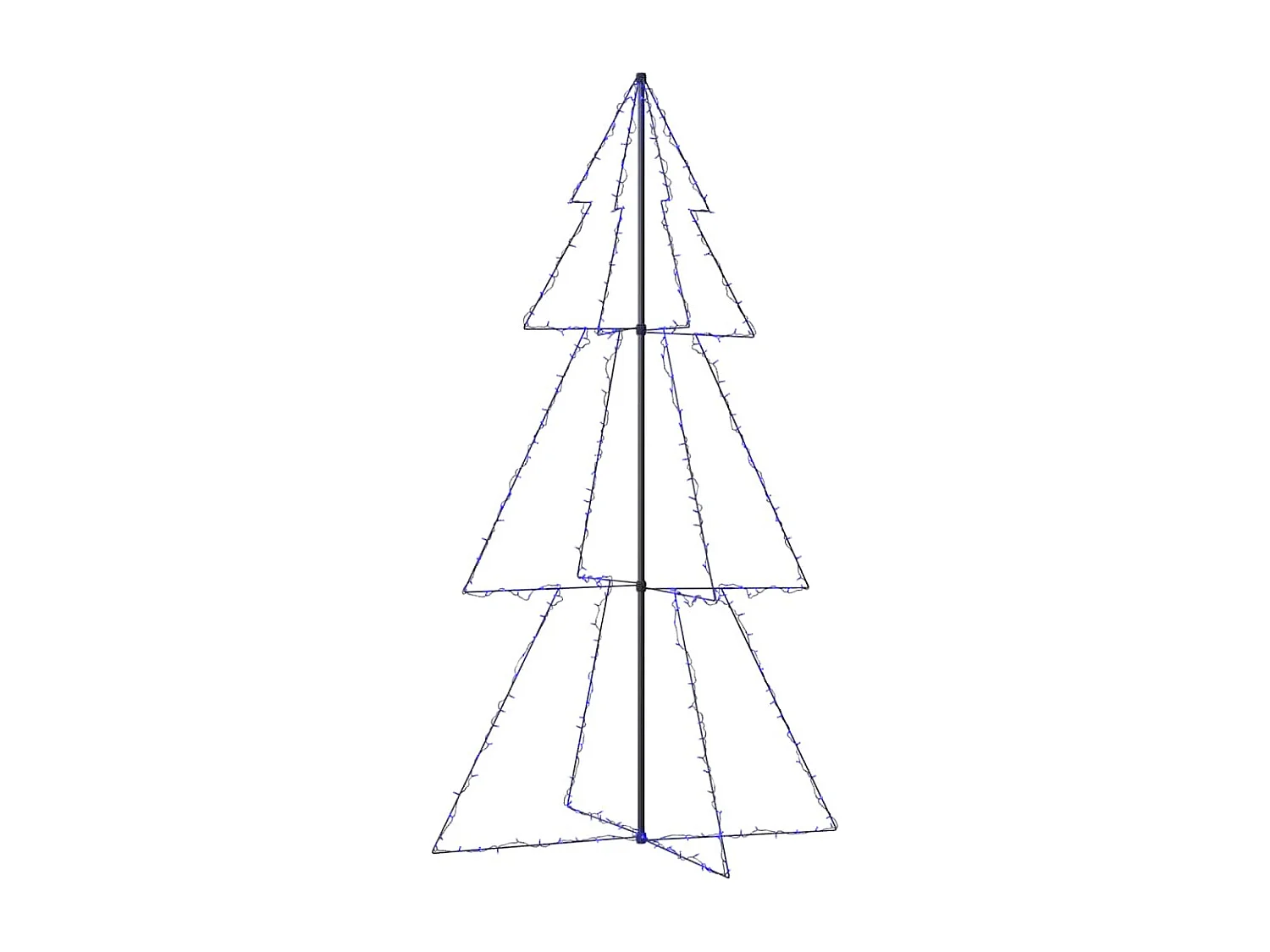 Arbre de Noël cône 300 LED d'intérieur/d'extérieur 120x220 cm