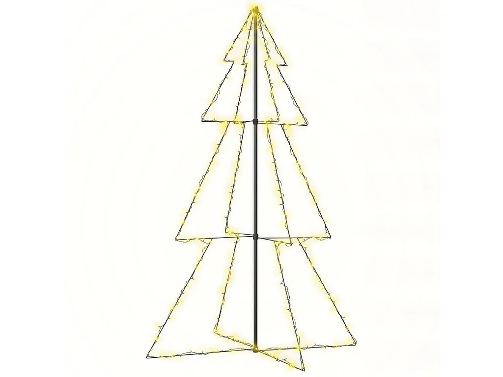 Árvore de Natal em cone 240 LEDs 118x180 cm interior e exterior