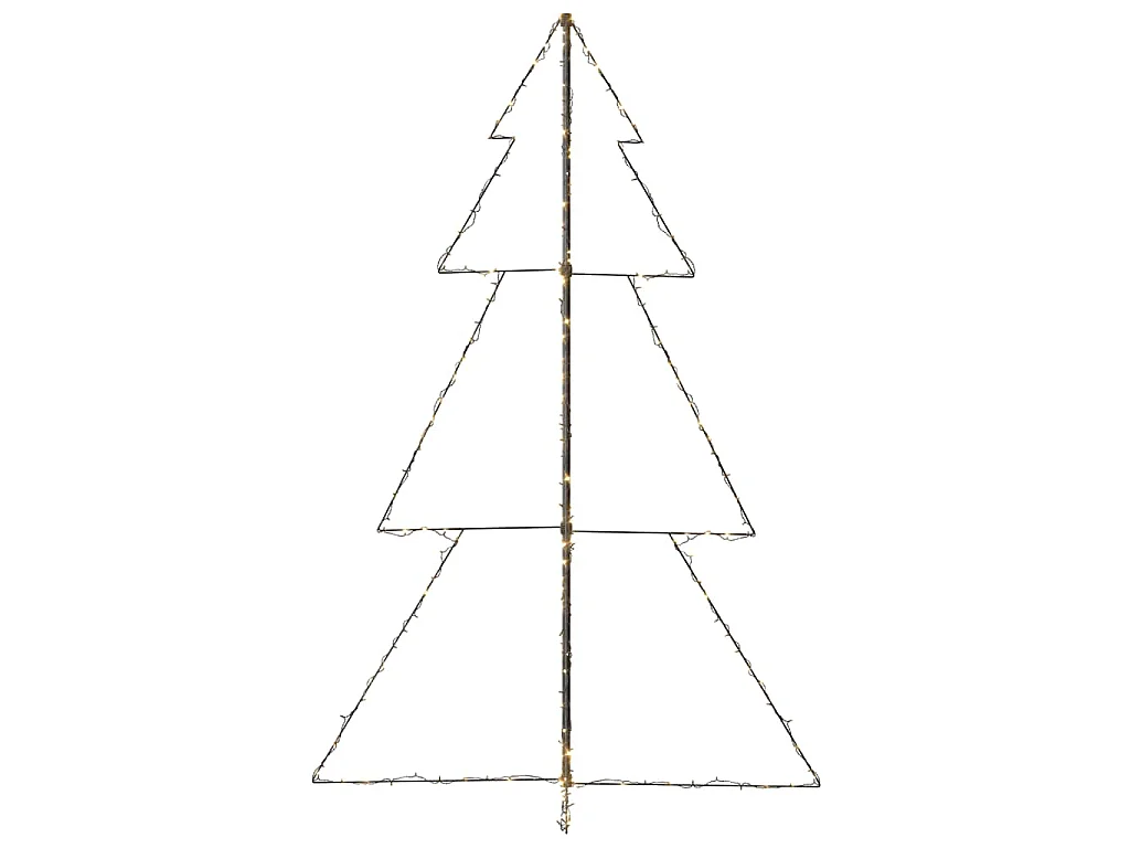 Árvore de Natal em cone 240 LEDs 118x180 cm interior e exterior