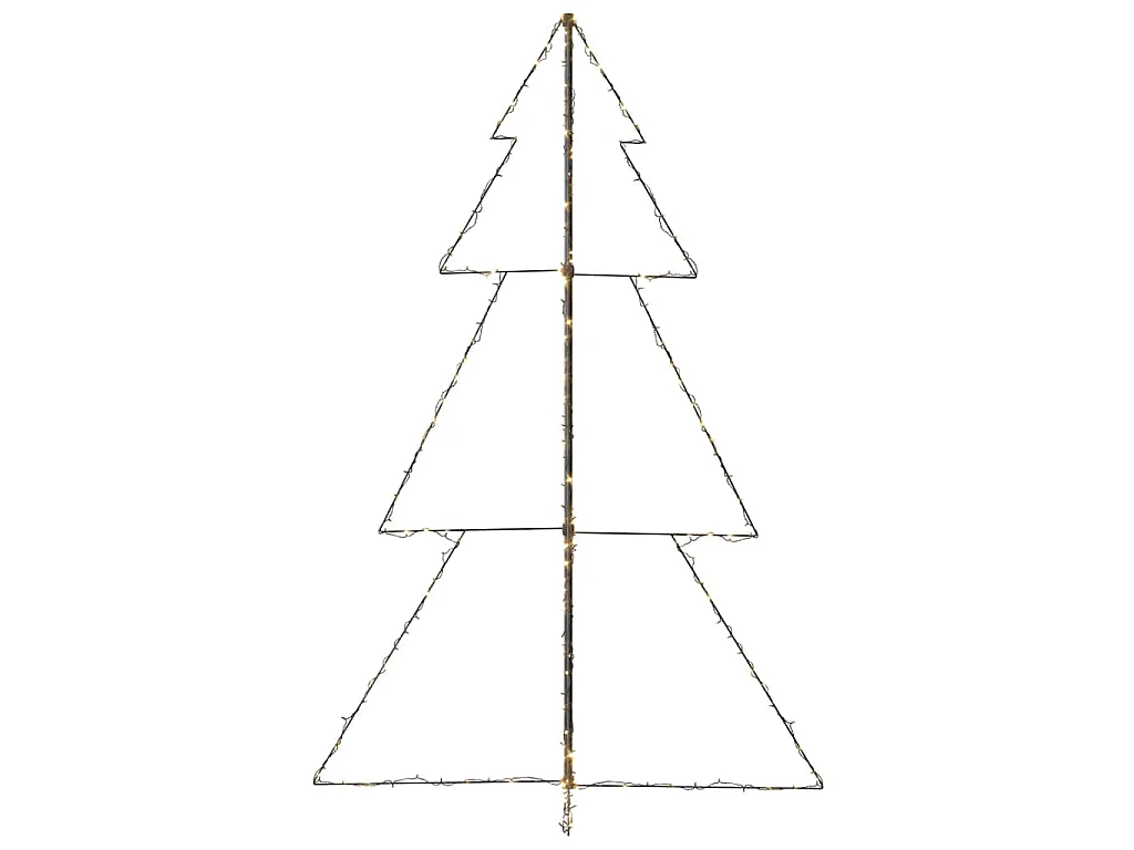 Kegelkerstboom 240 LED's binnen en buiten 118x150 cm