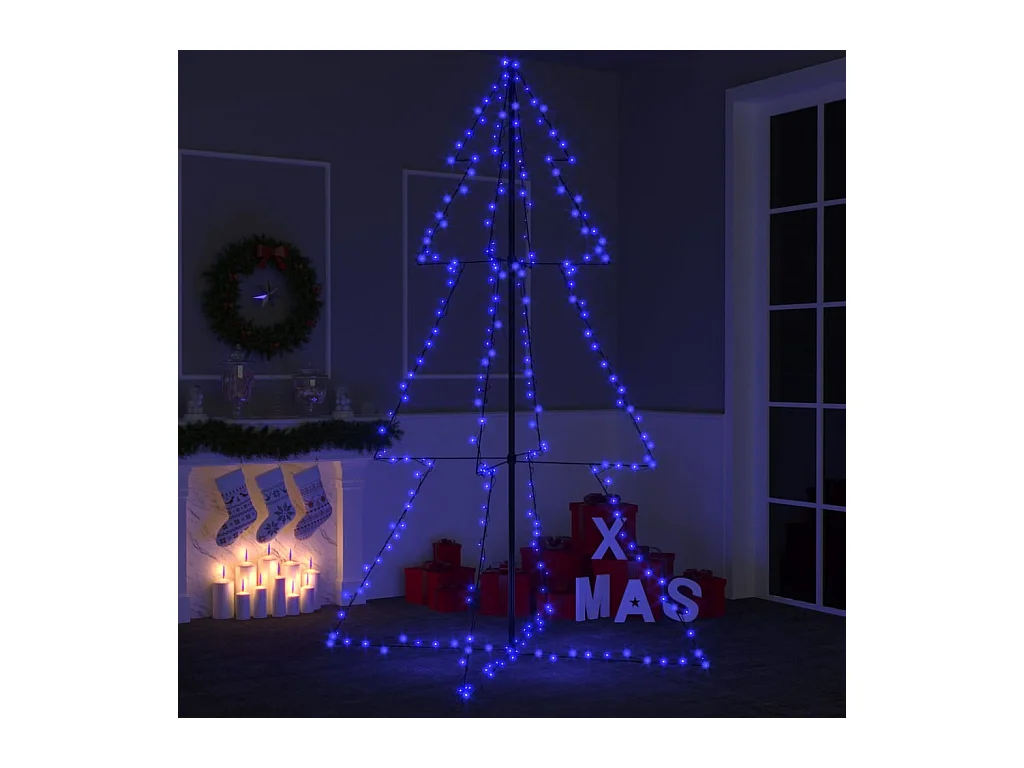 Arbre de Noël cône 240 LED d'intérieur/d'extérieur 118x180 cm