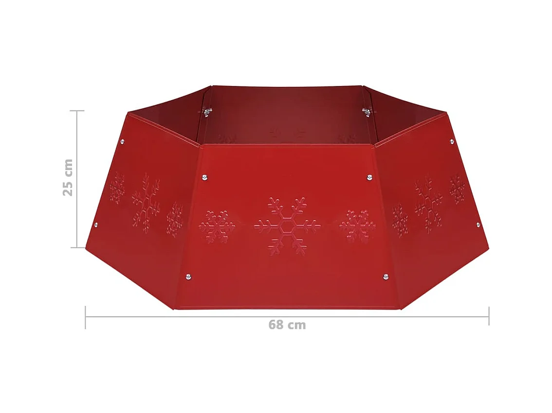 Jupe de sapin de Noël Rouge Ø68x25 cm