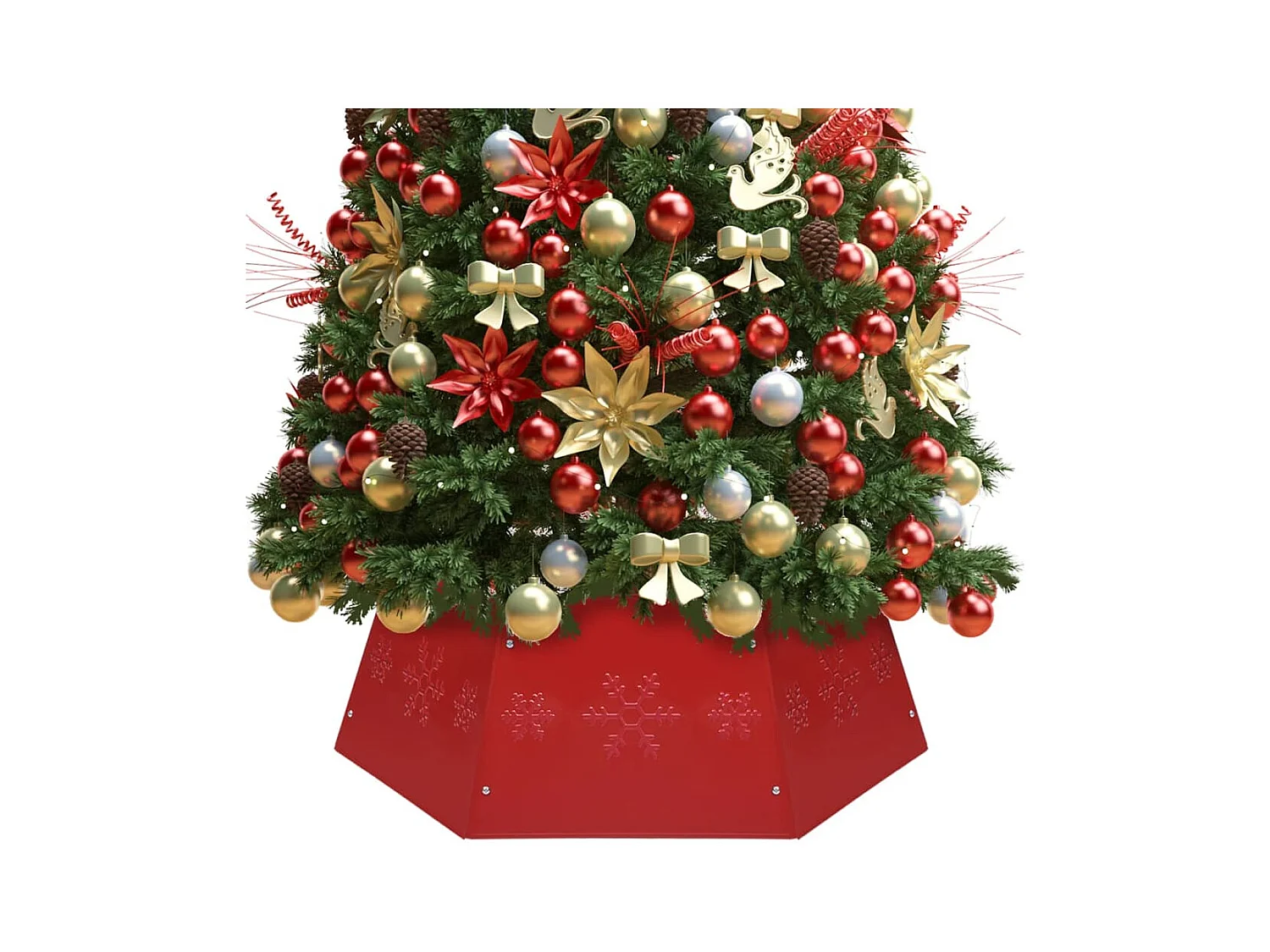 Jupe de sapin de Noël Rouge Ø68x25 cm