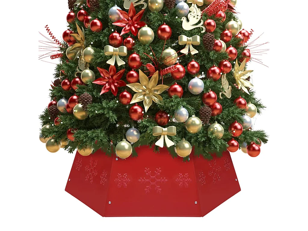 Jupe de sapin de Noël Rouge Ø68x25 cm