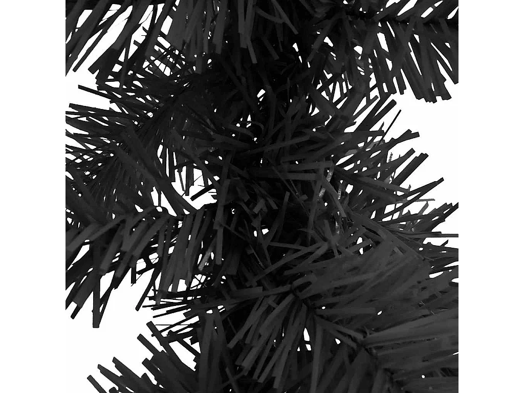 Guirlande de Noël avec lumières LED 10 m Noir