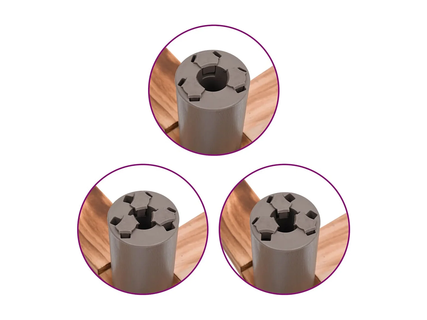 Support de sapin de Noël 54x54x16 cm