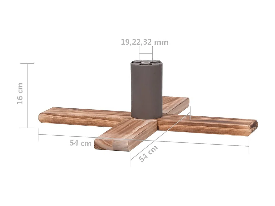 Support de sapin de Noël 54x54x16 cm